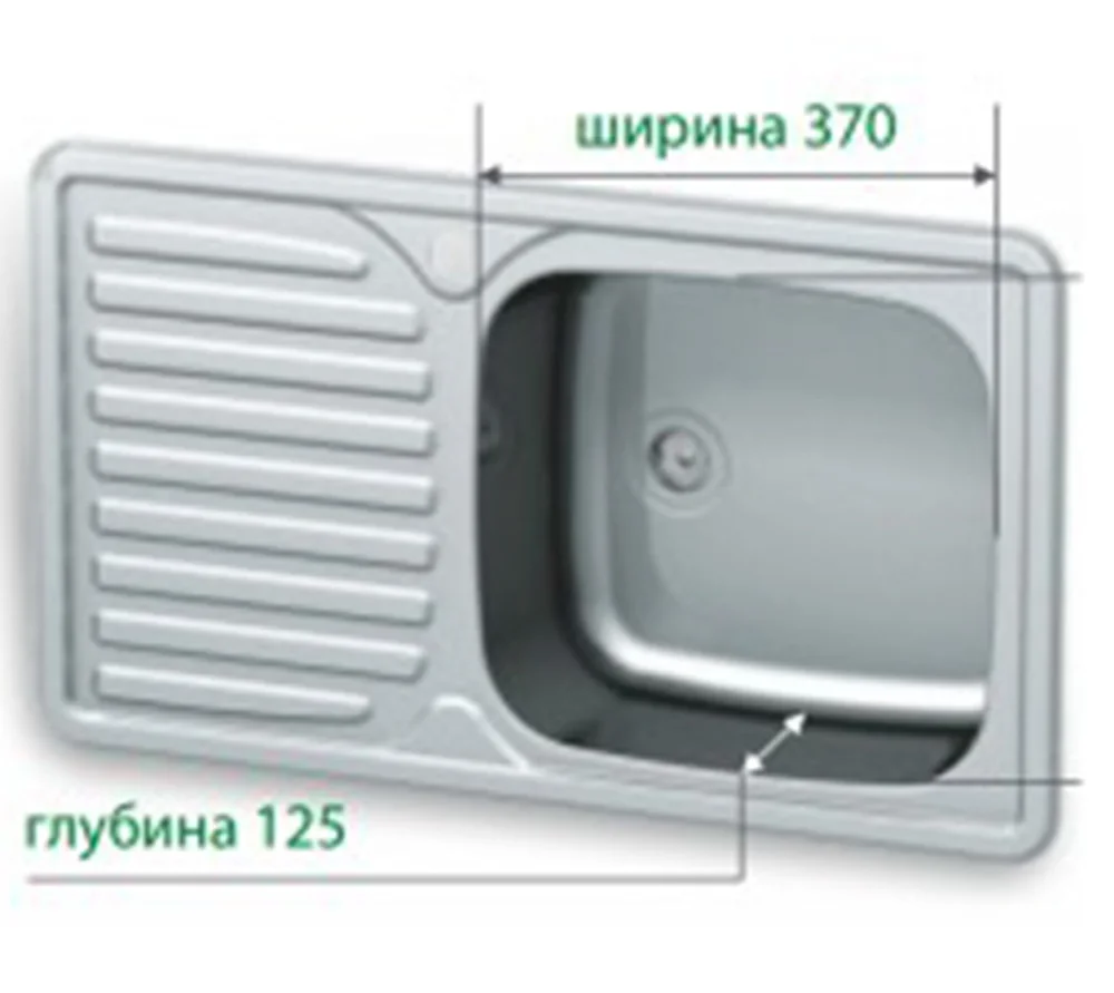 Arkodor AR-S33 мойка квадратная с дополнительной рабочей поверхностью